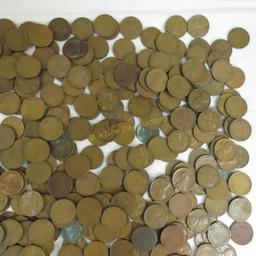4+ Lbs Mixed Lincoln Wheat Cents
