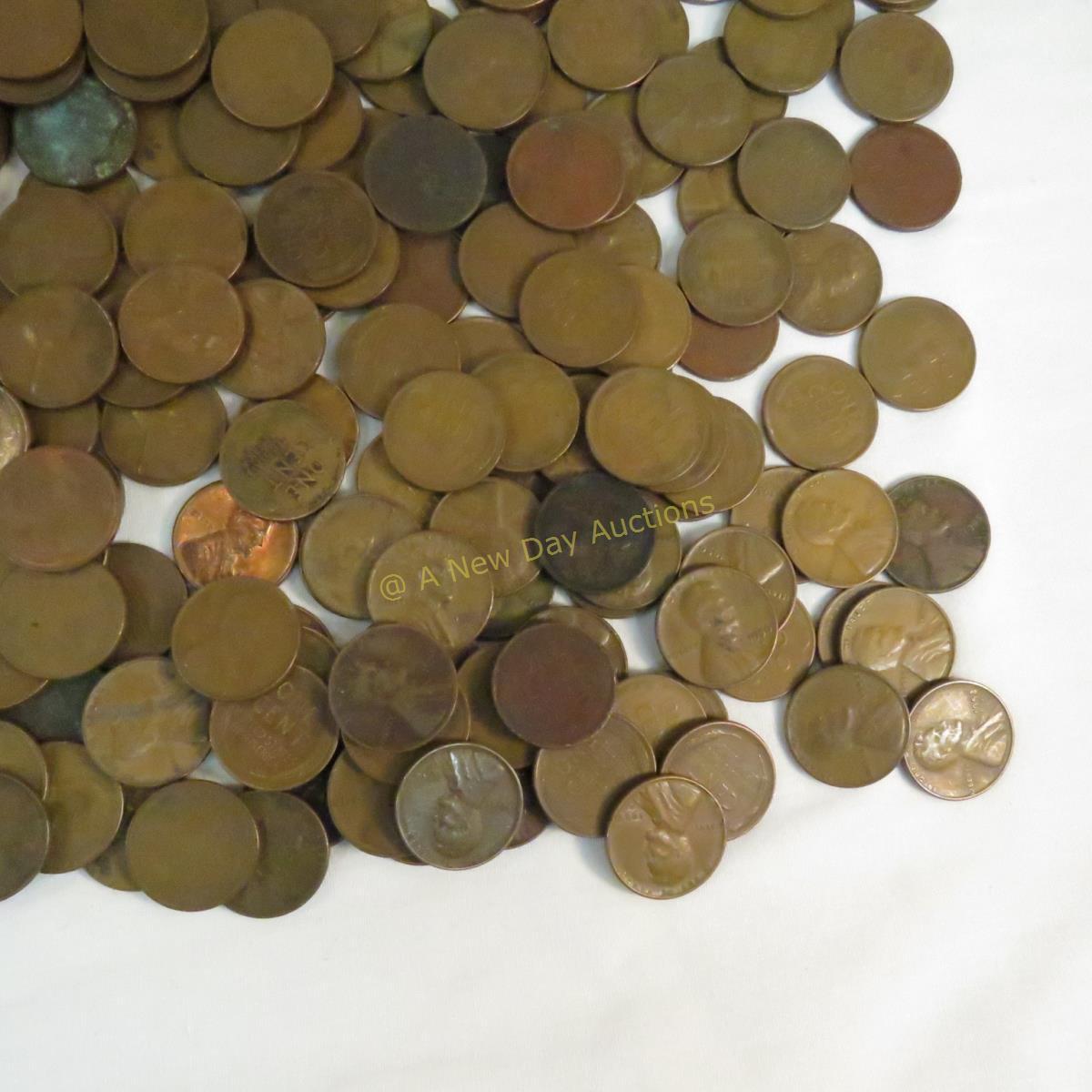 4+ Lbs Mixed Lincoln Wheat Cents