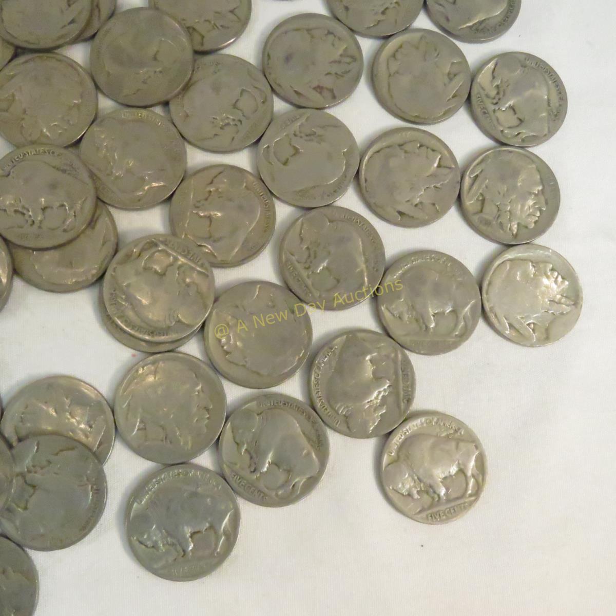 150 + Buffalo Nickels Mostly No Date