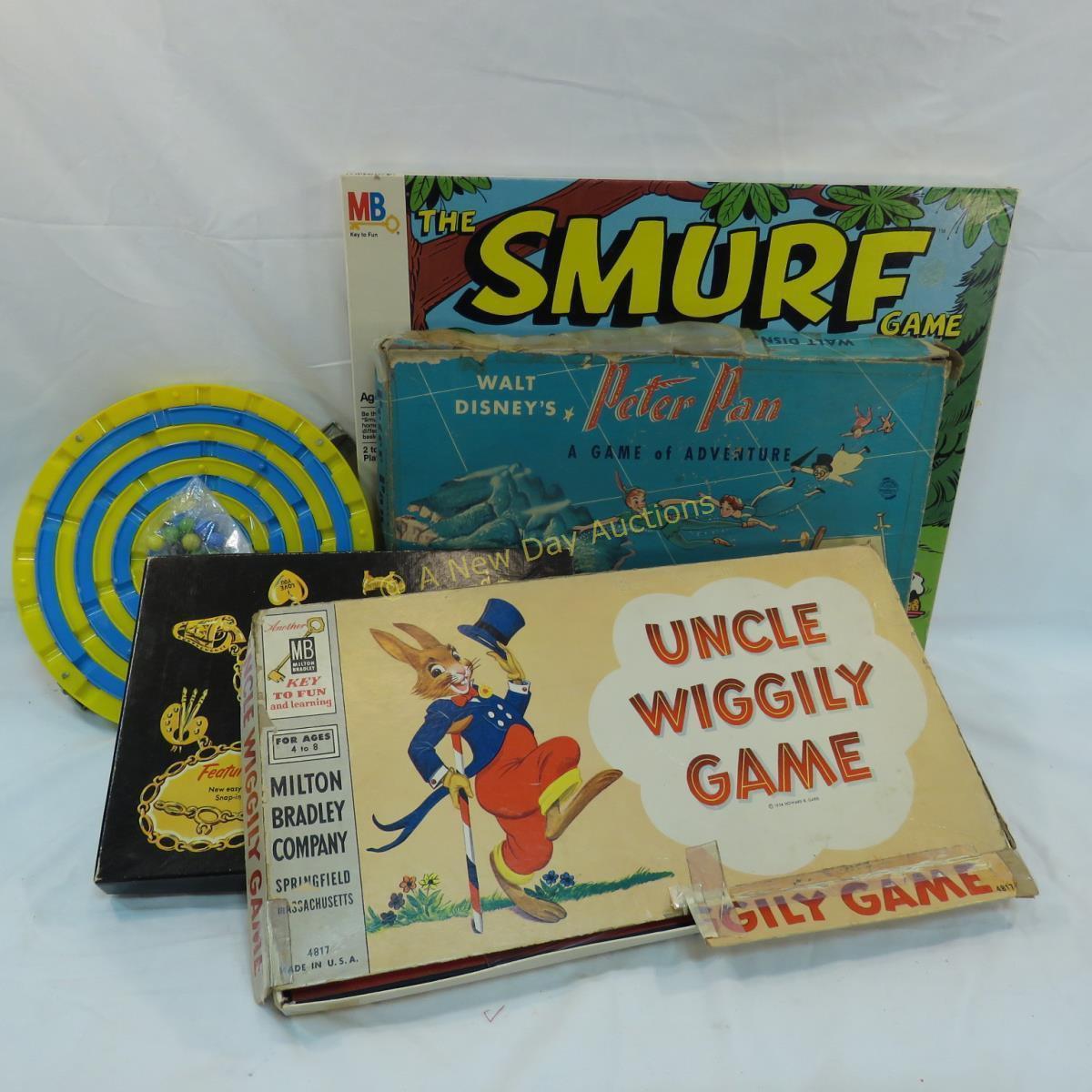 Vintage Board Games, The Smurfs, Peter Pan