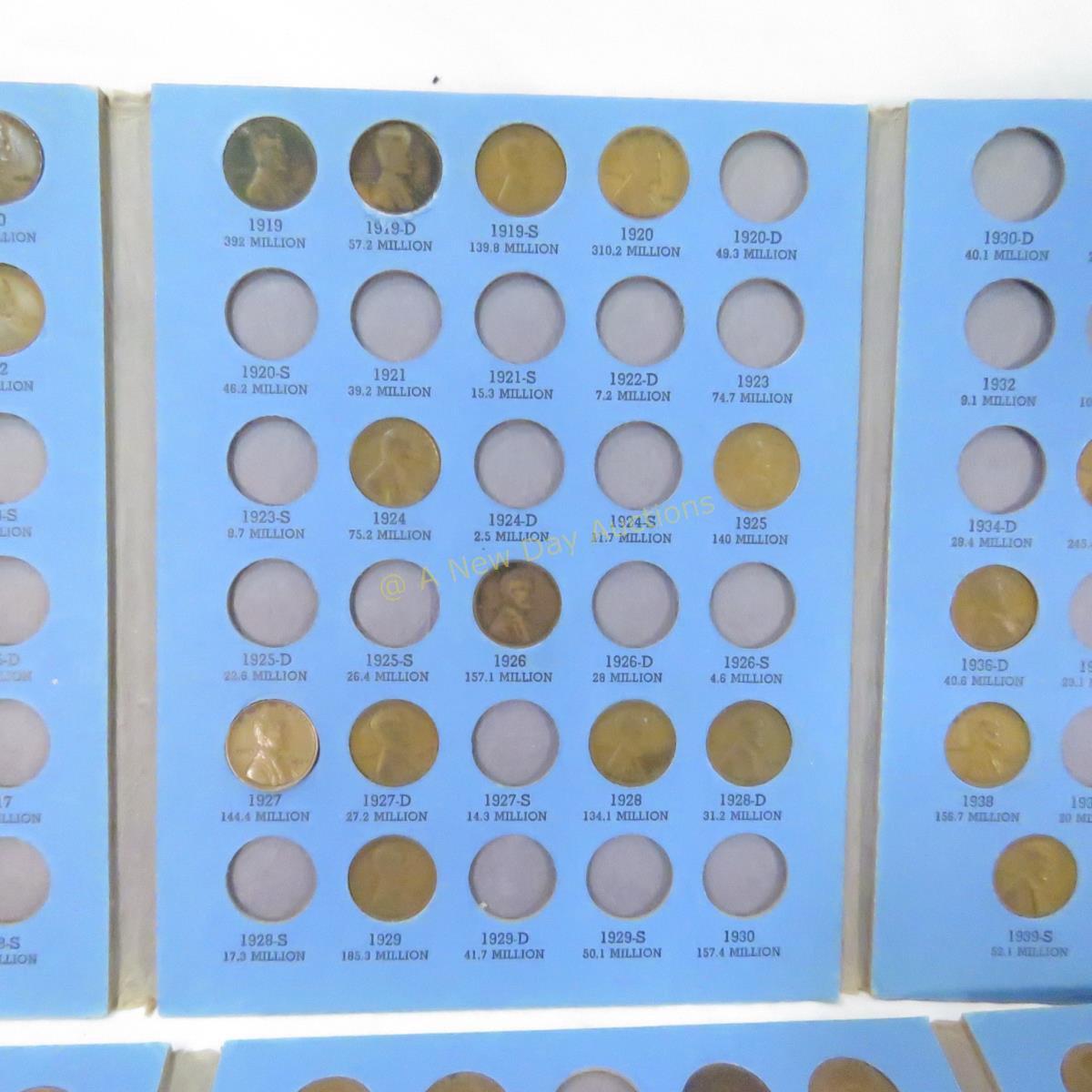 Lincoln Wheat Cent Books & Loose coins