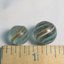 2 Single Band Lutz marbles