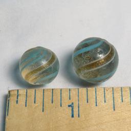 2 Single Band Lutz marbles