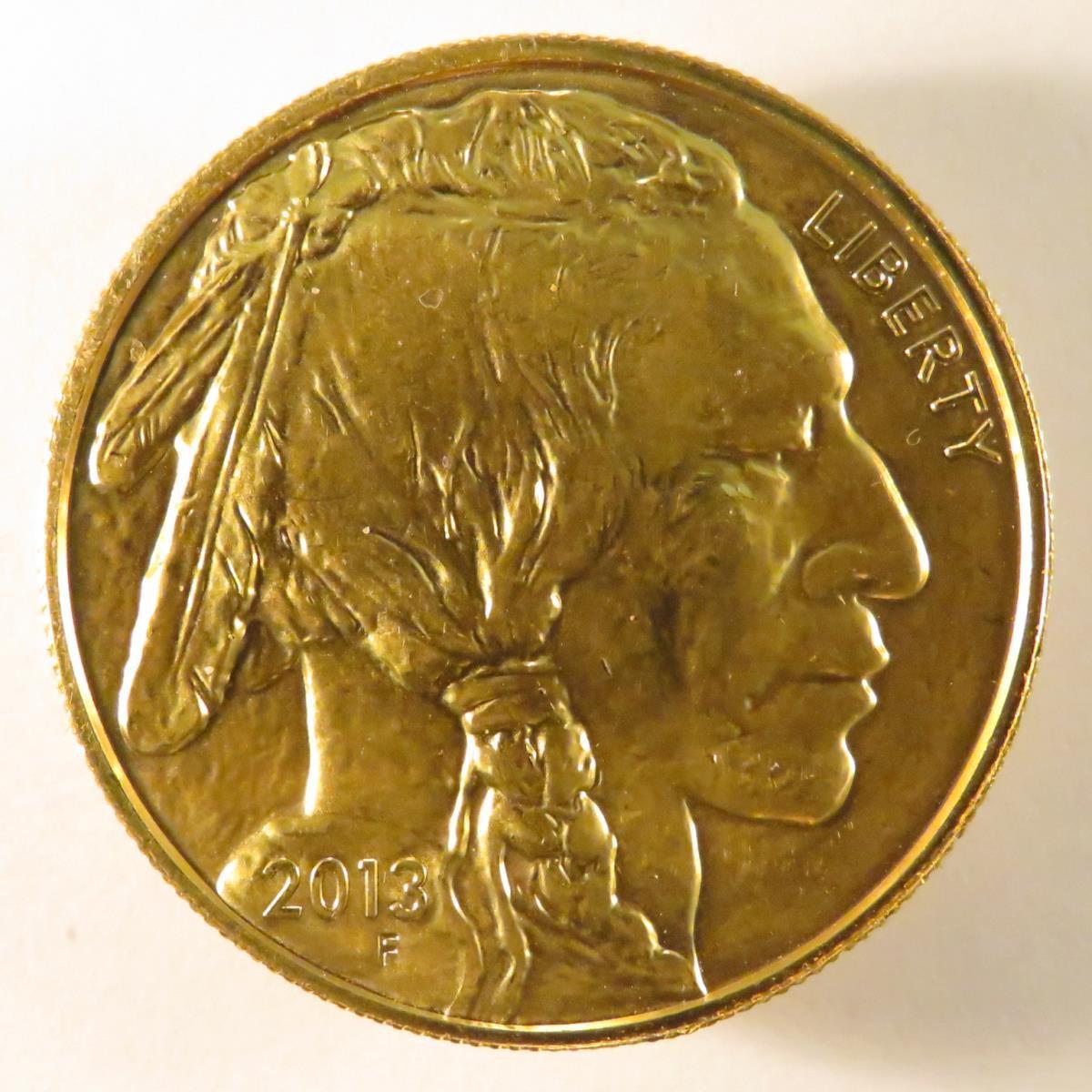 2013 1 OZT .999 $50 Gold Buffalo