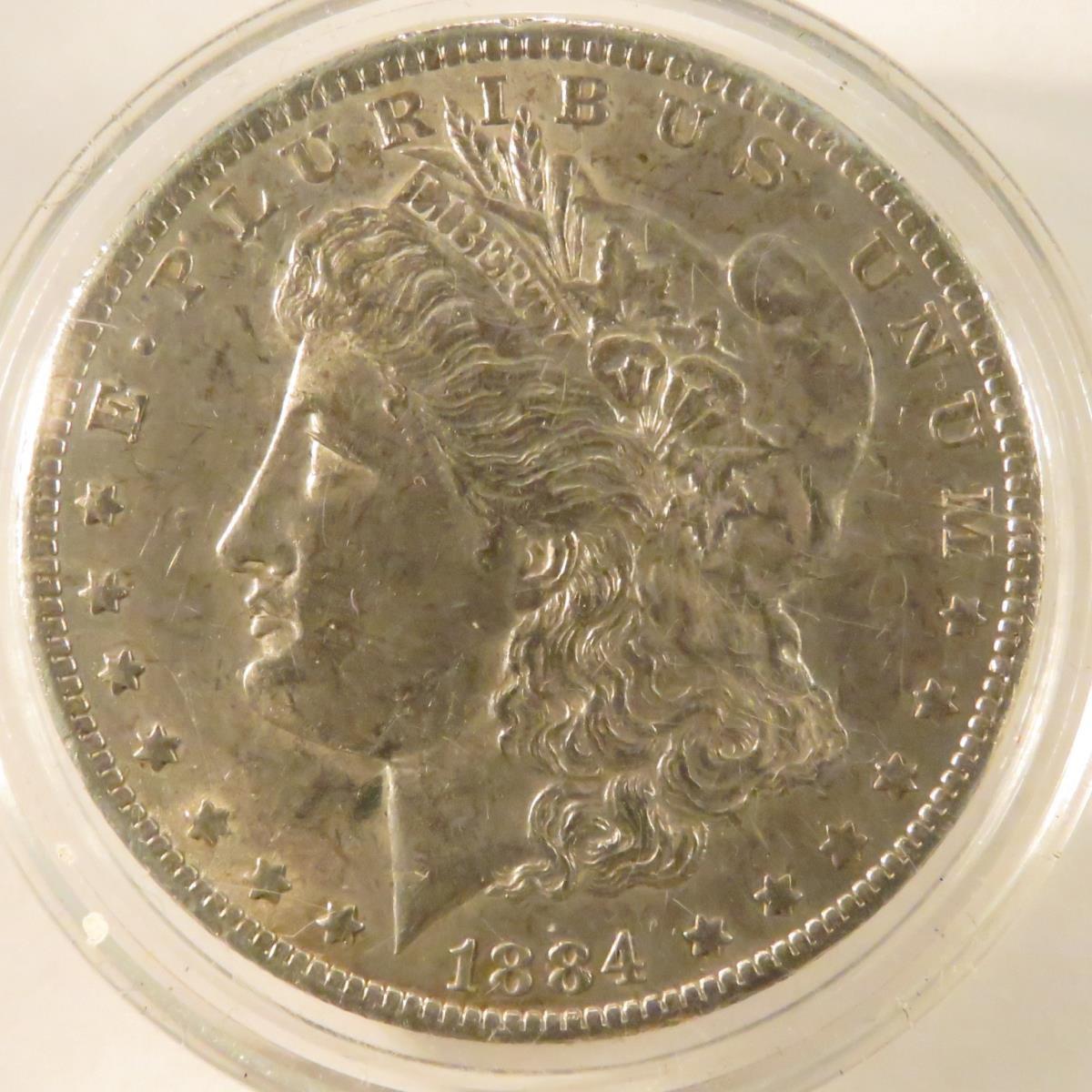 1884 O Morgan Silver Dollar BU