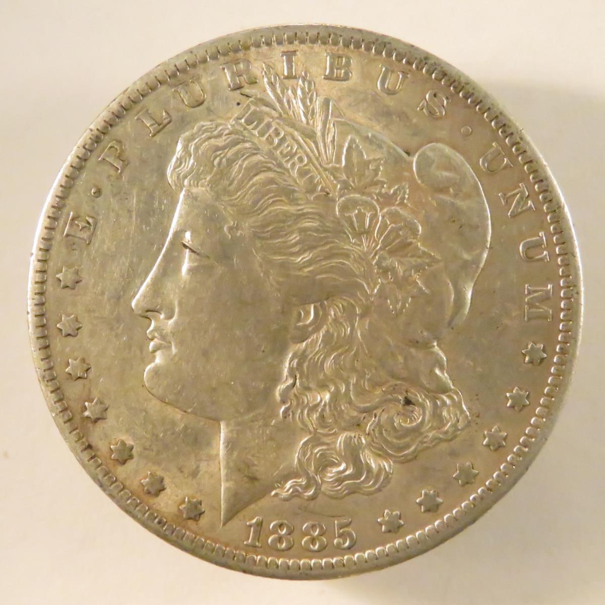 1885 O Morgan Silver Dollar