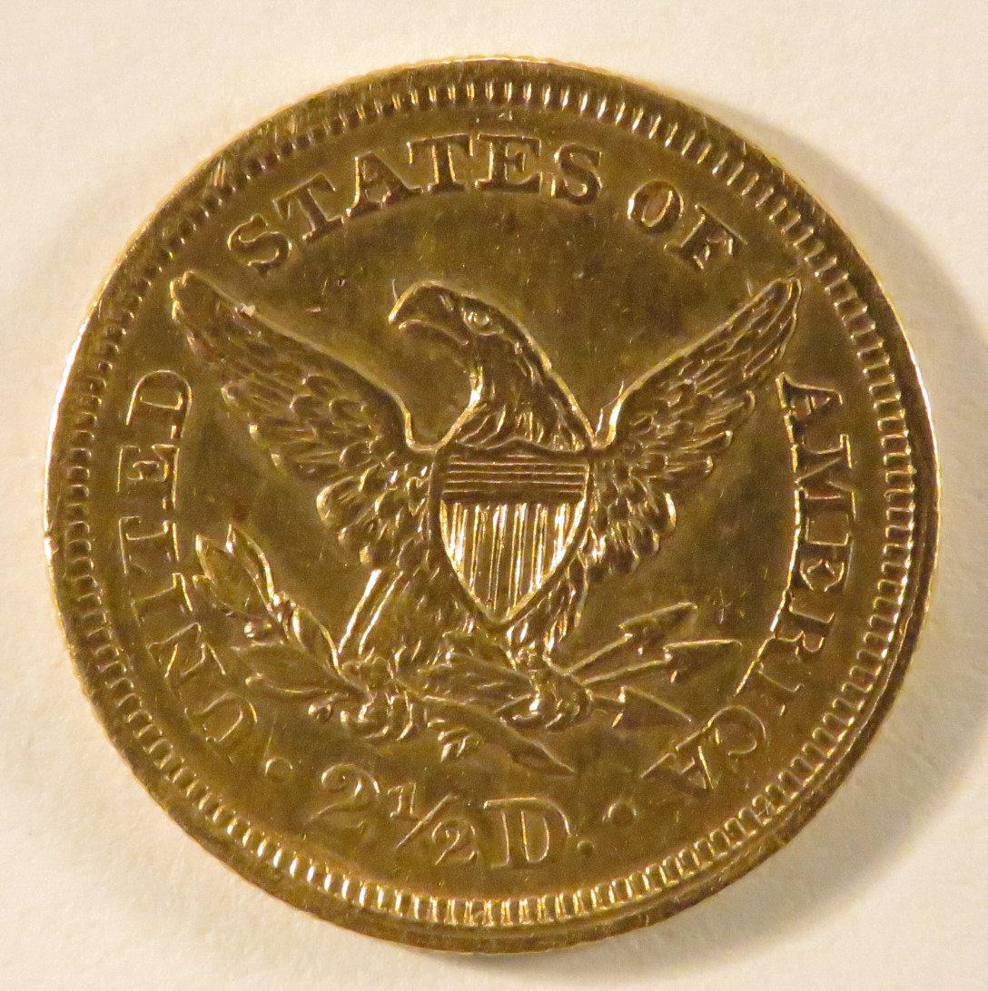 1853 $2 1/2 Gold Liberty Head Quarter Eagle