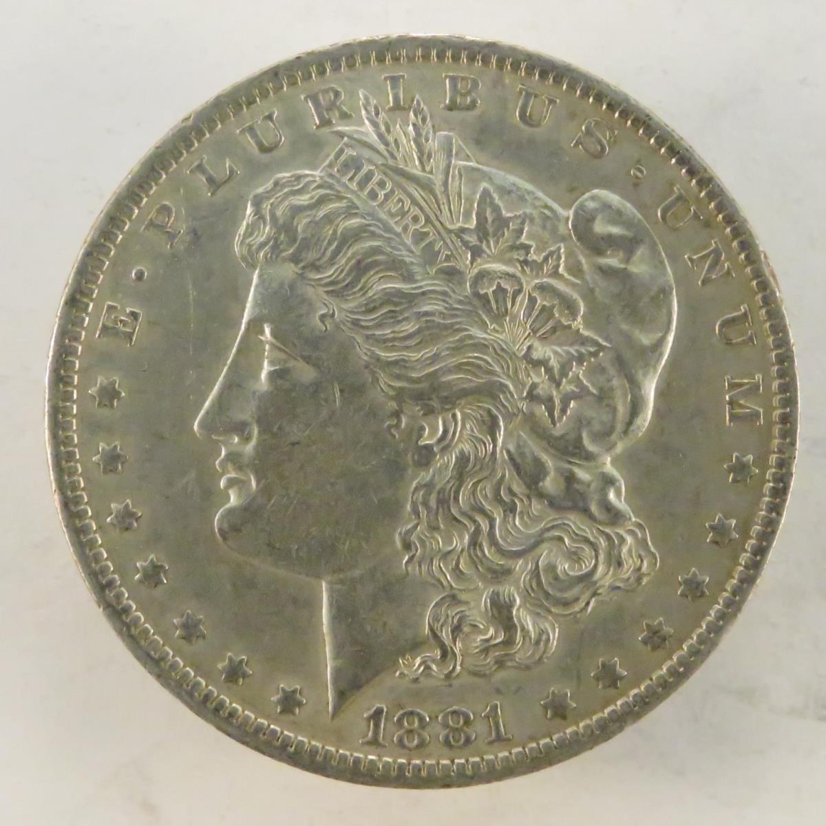 1881 O Morgan Silver Dollar