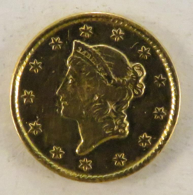 1854 $1 Gold Liberty Head