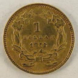 1873 $1 Gold Indian Princess