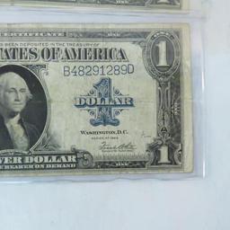 3 1923 $1 Large Note Silver Certificates