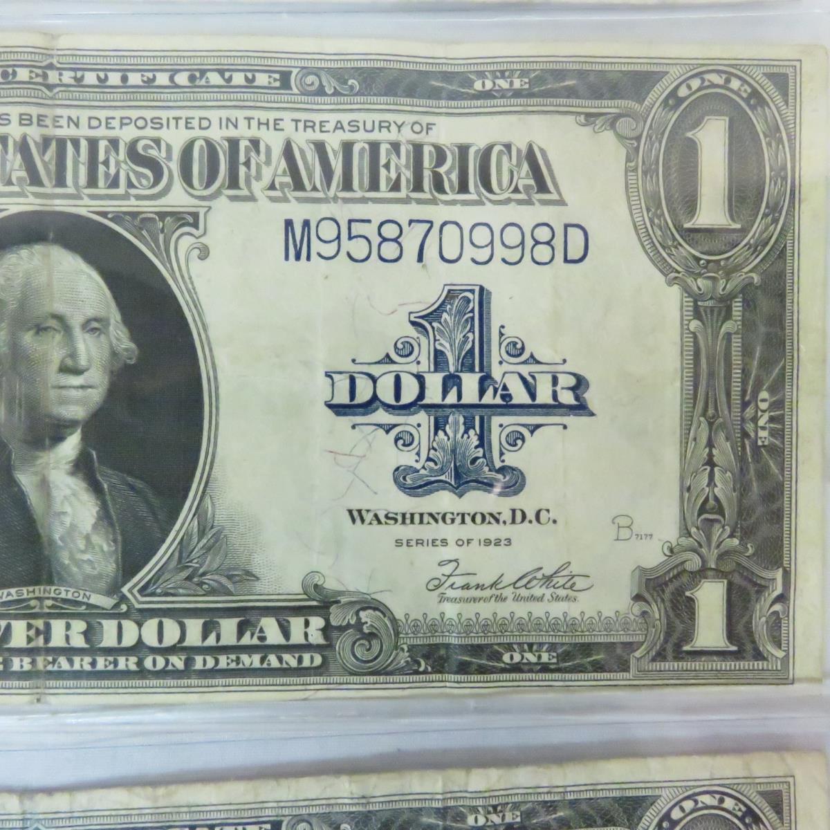 3 1923 $1 Large Note Silver Certificates