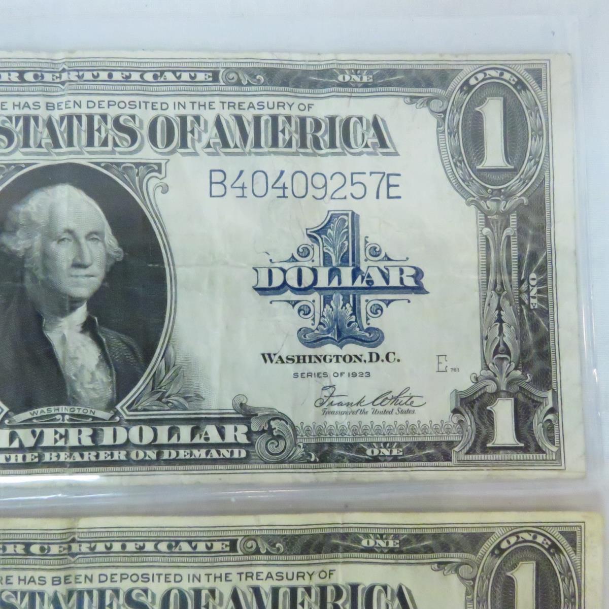 3 1923 $1 Large Note Silver Certificates