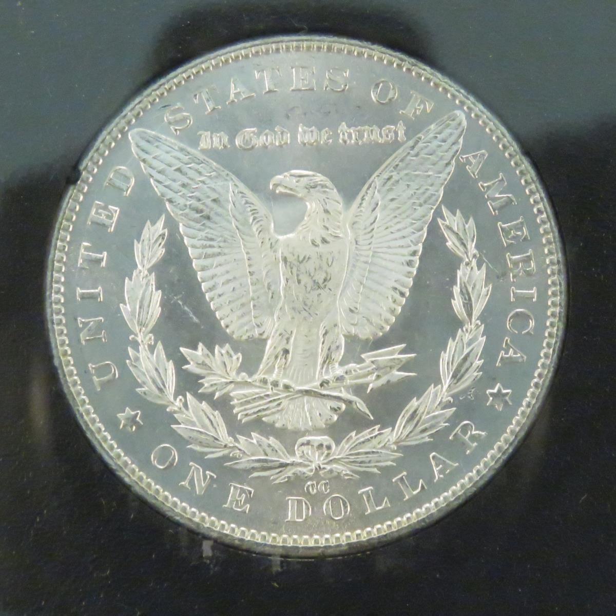 1884 CC Morgan Silver Dollar UNC in GSA case