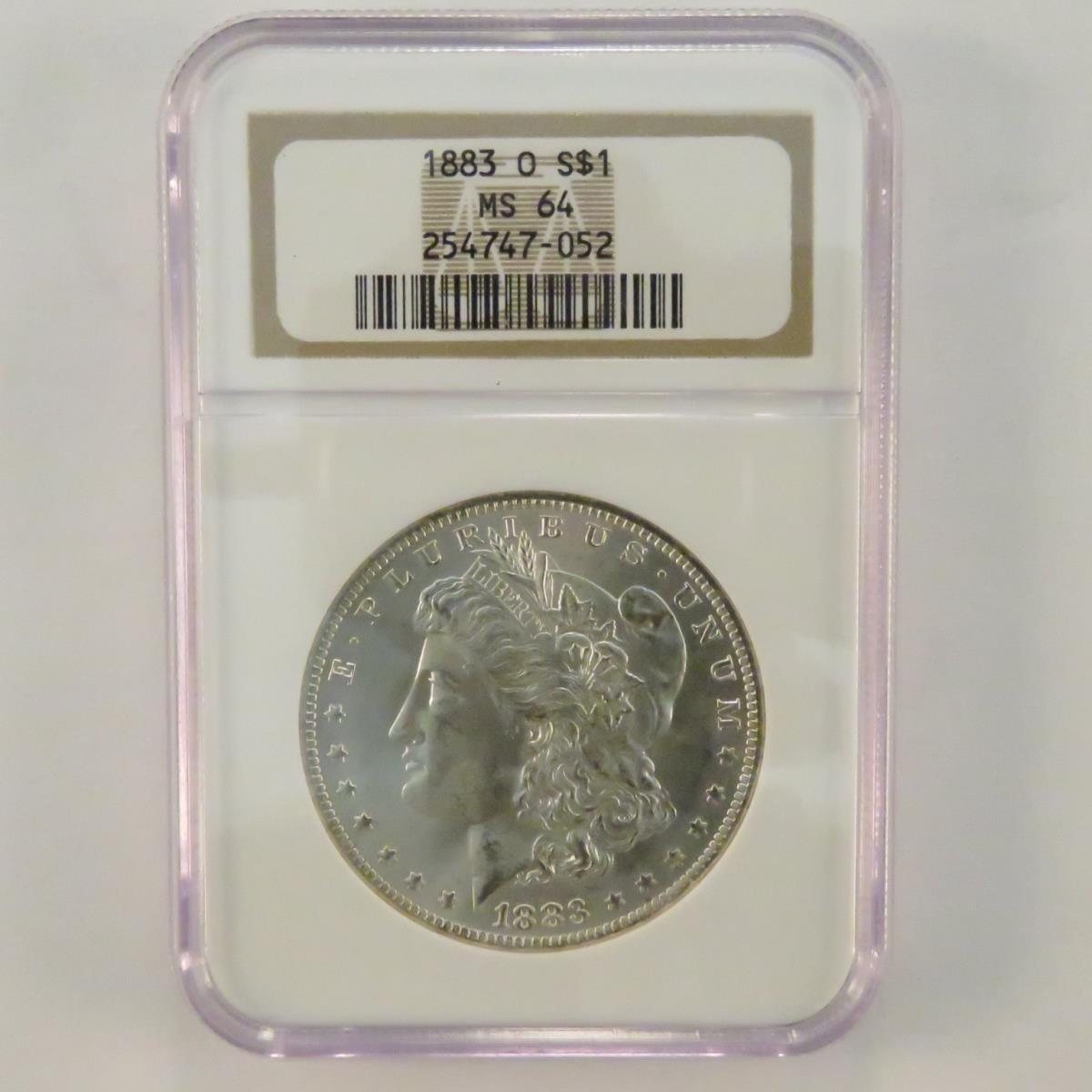 1883 O Morgan Silver Dollar NGC Graded MS64