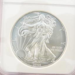 2008 American Silver Eagle NGC Graded MS69