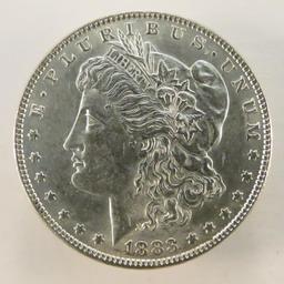 1883 Morgan Silver Dollar AU