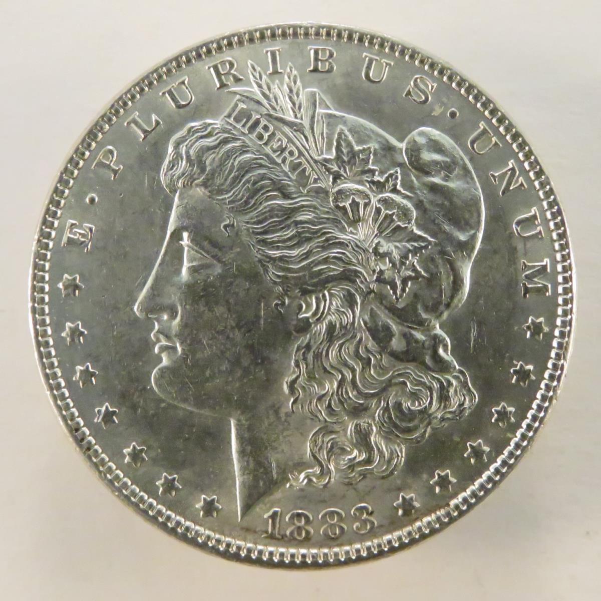 1883 Morgan Silver Dollar AU