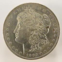 1885 O Morgan Silver Dollar AU