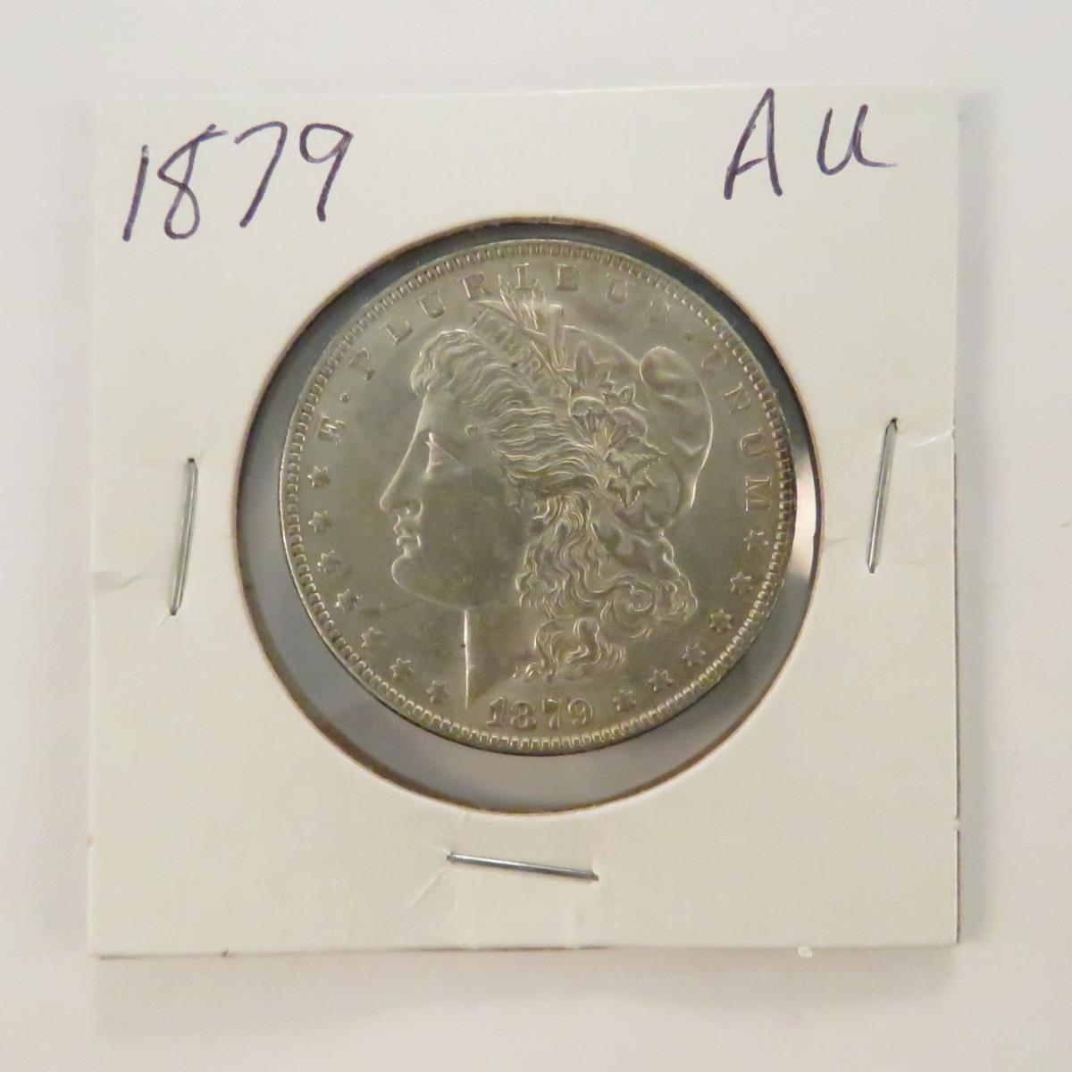 1879 Morgan Silver Dollar AU