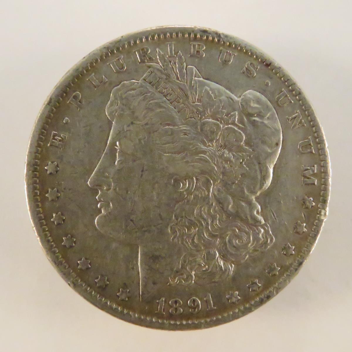 1891 Morgan Silver Dollar