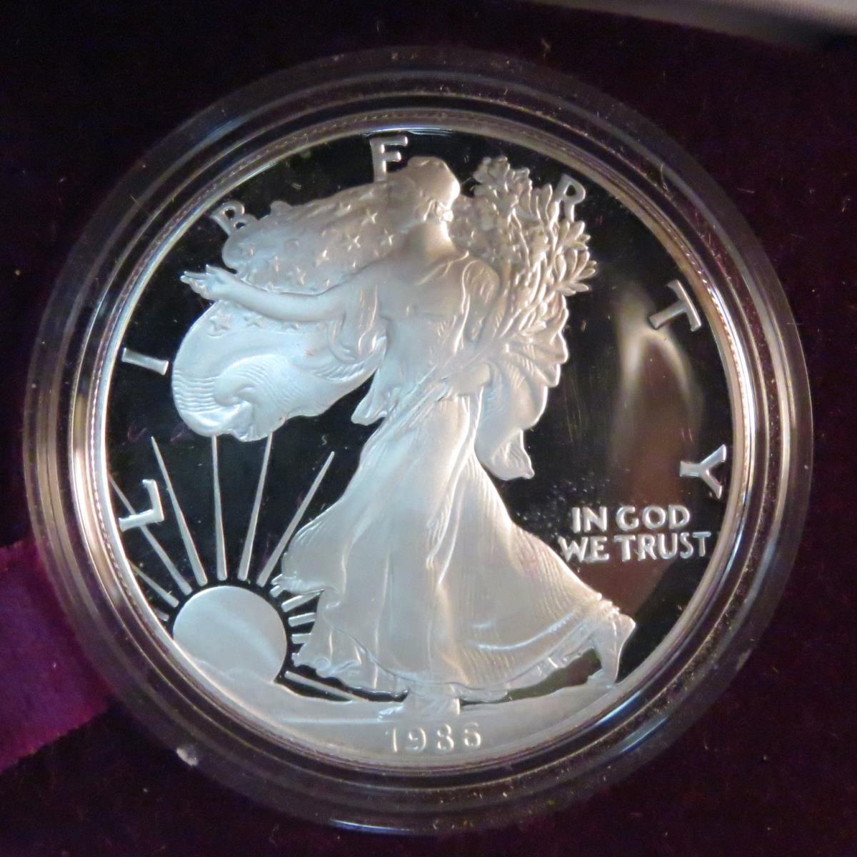 1986 S American Silver Eagle Proof