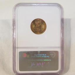 1953 S, 58, 59 D, 74 NGC Graded Lincoln 1¢ MS66 RD