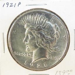1921 Peace Silver Dollar key date