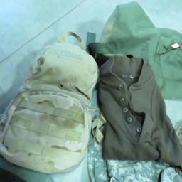 MN National Guard Iraqi duffle bag and gear