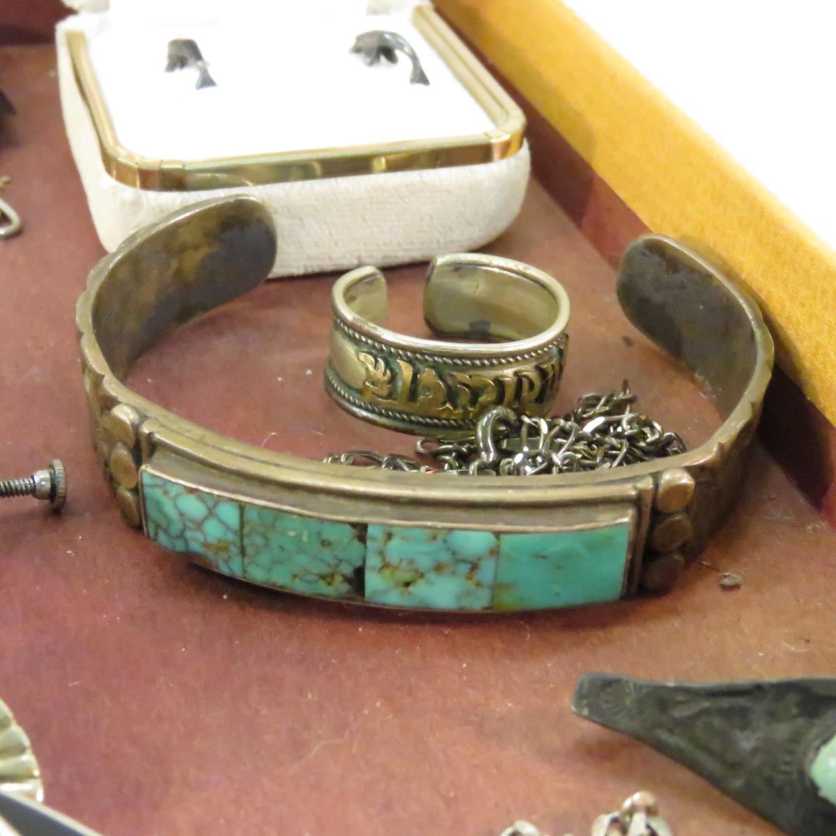 Vintage Native and Mexican Jewelry- some sterling