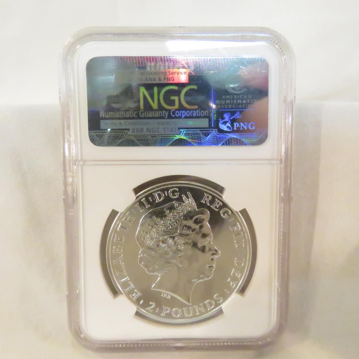 2014 G Britain Silver 2 Pound NGC Gem Uncirculated