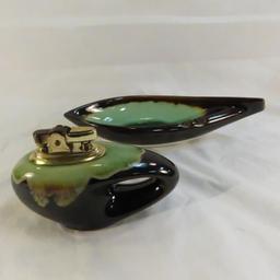 Japan Lighter and Ashtray Set