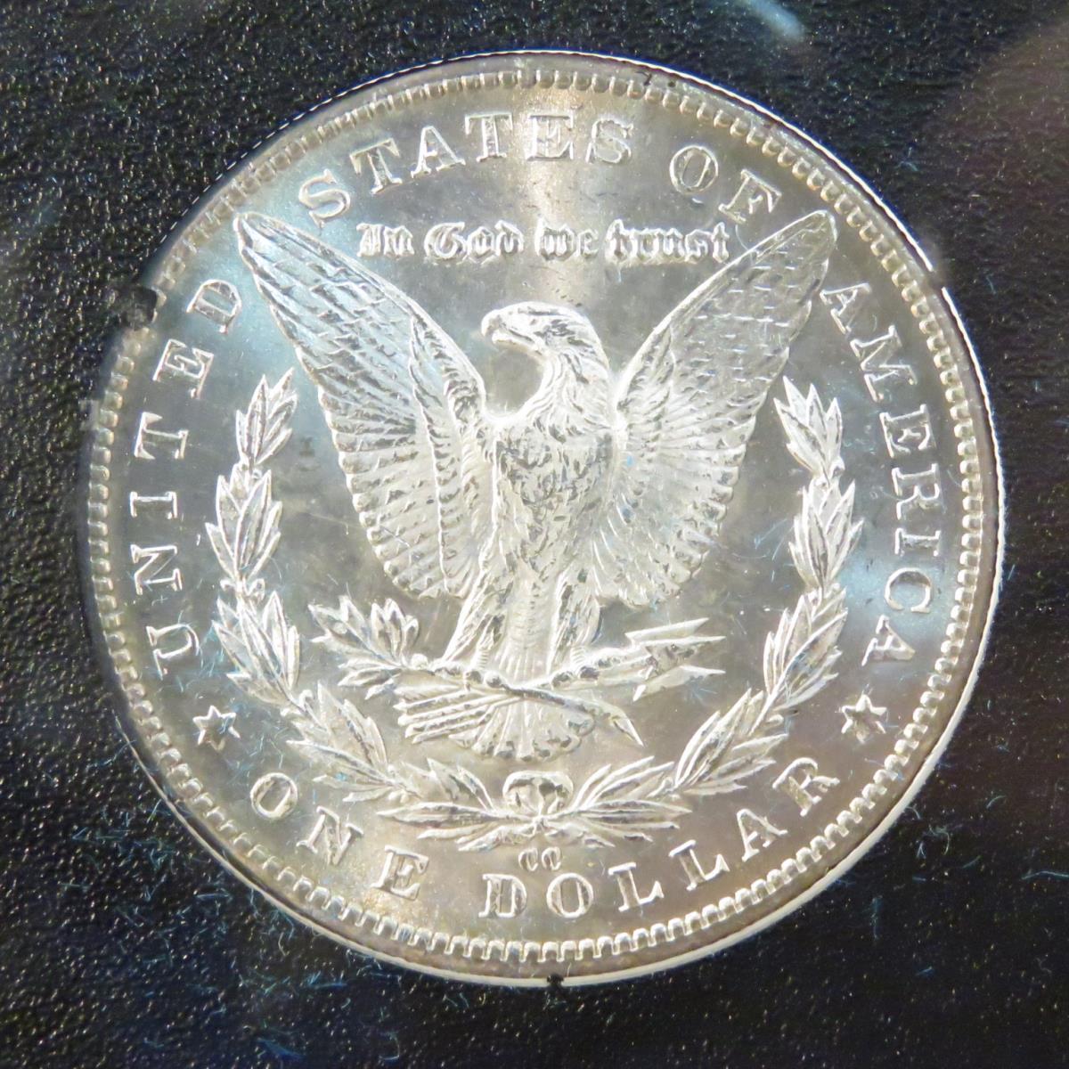 1884 CC Morgan Silver Dollar BU in GSA case