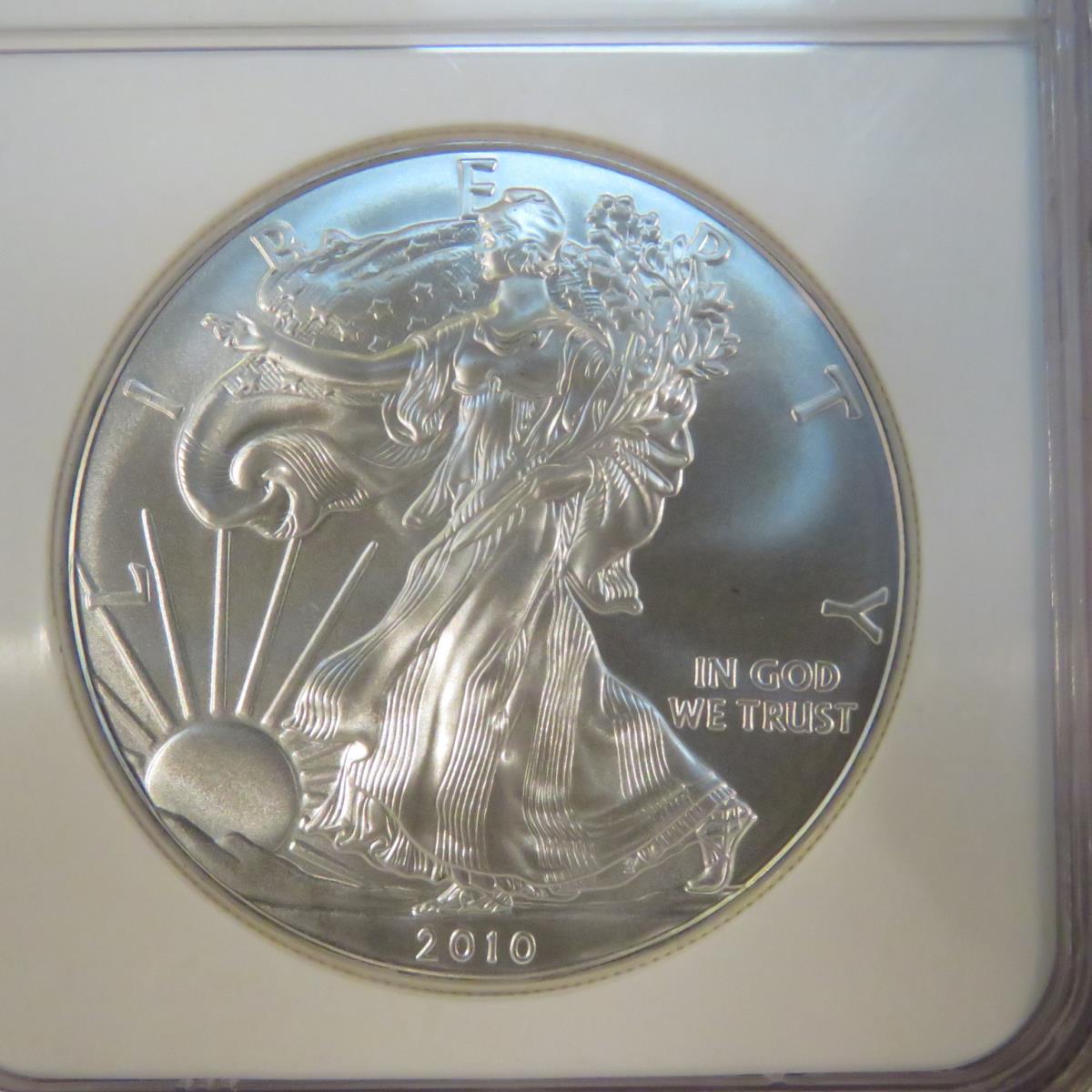 2010 American Silver Eagle NGC Graded MS69