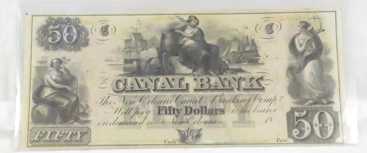 Canal Bank $50 note