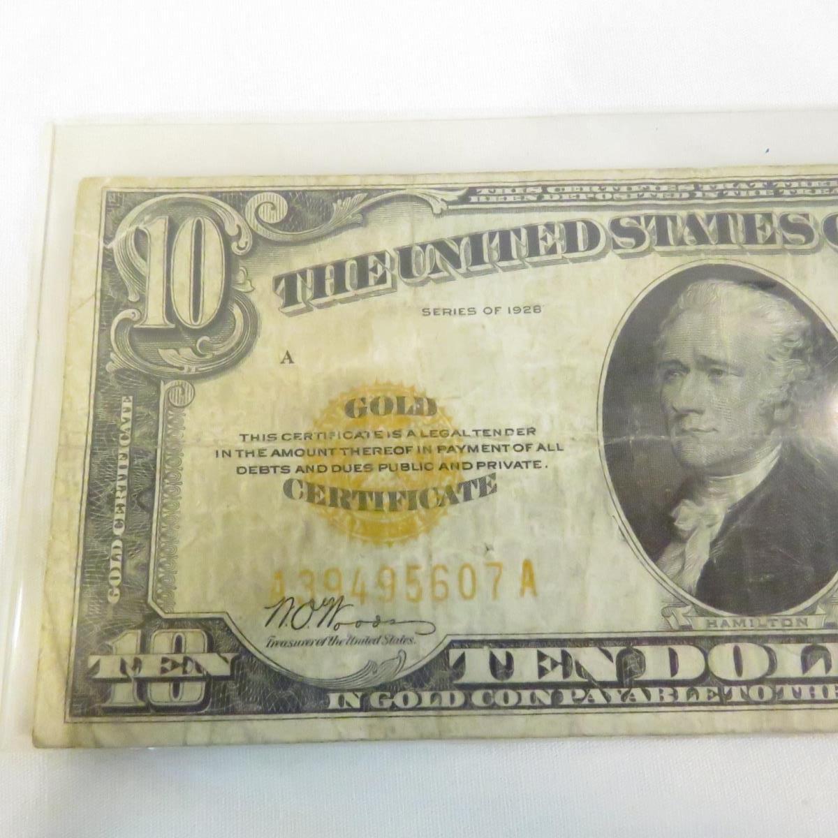 1928 $10 Gold Certificate