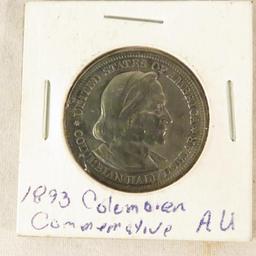 1893 Columbian Expo Comm half dollar & ticket