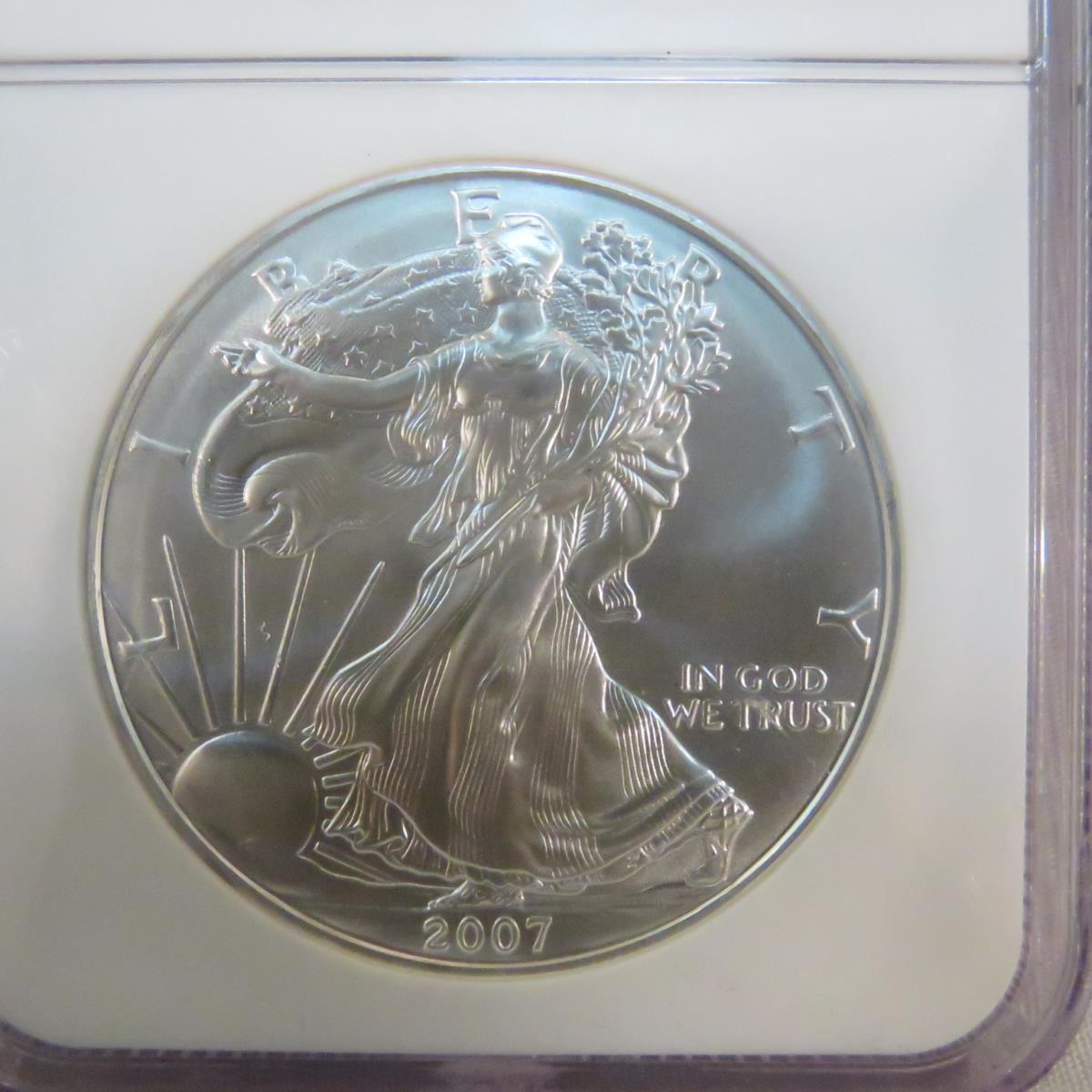 2007 American Silver Eagle NGC Graded MS69