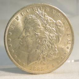 1885 O Morgan Silver Dollar AU