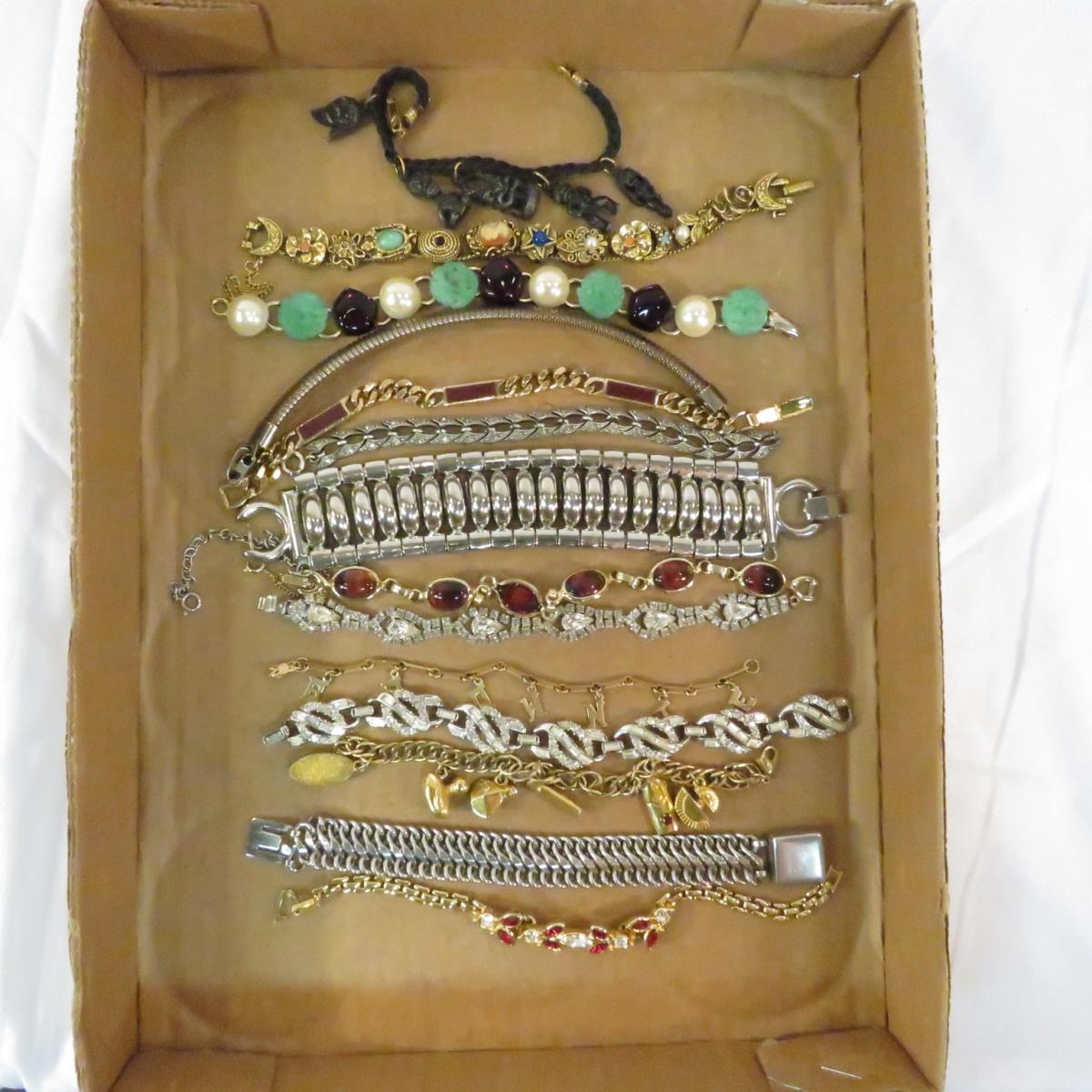 Vintage bracelets, Trifari, Kramer, Avon