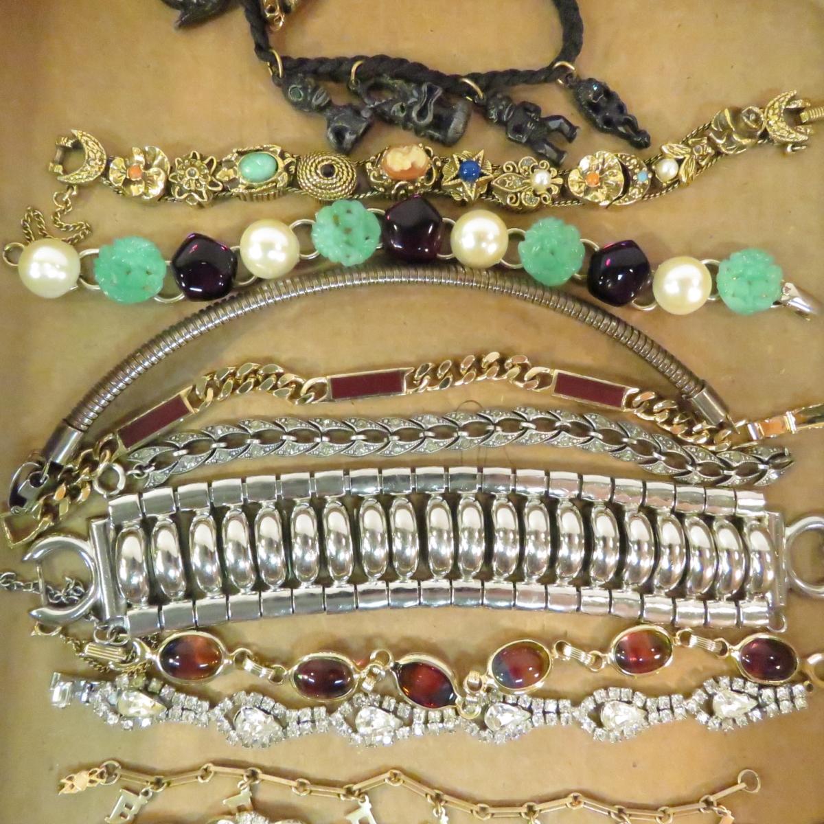 Vintage bracelets, Trifari, Kramer, Avon