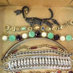 Vintage bracelets, Trifari, Kramer, Avon