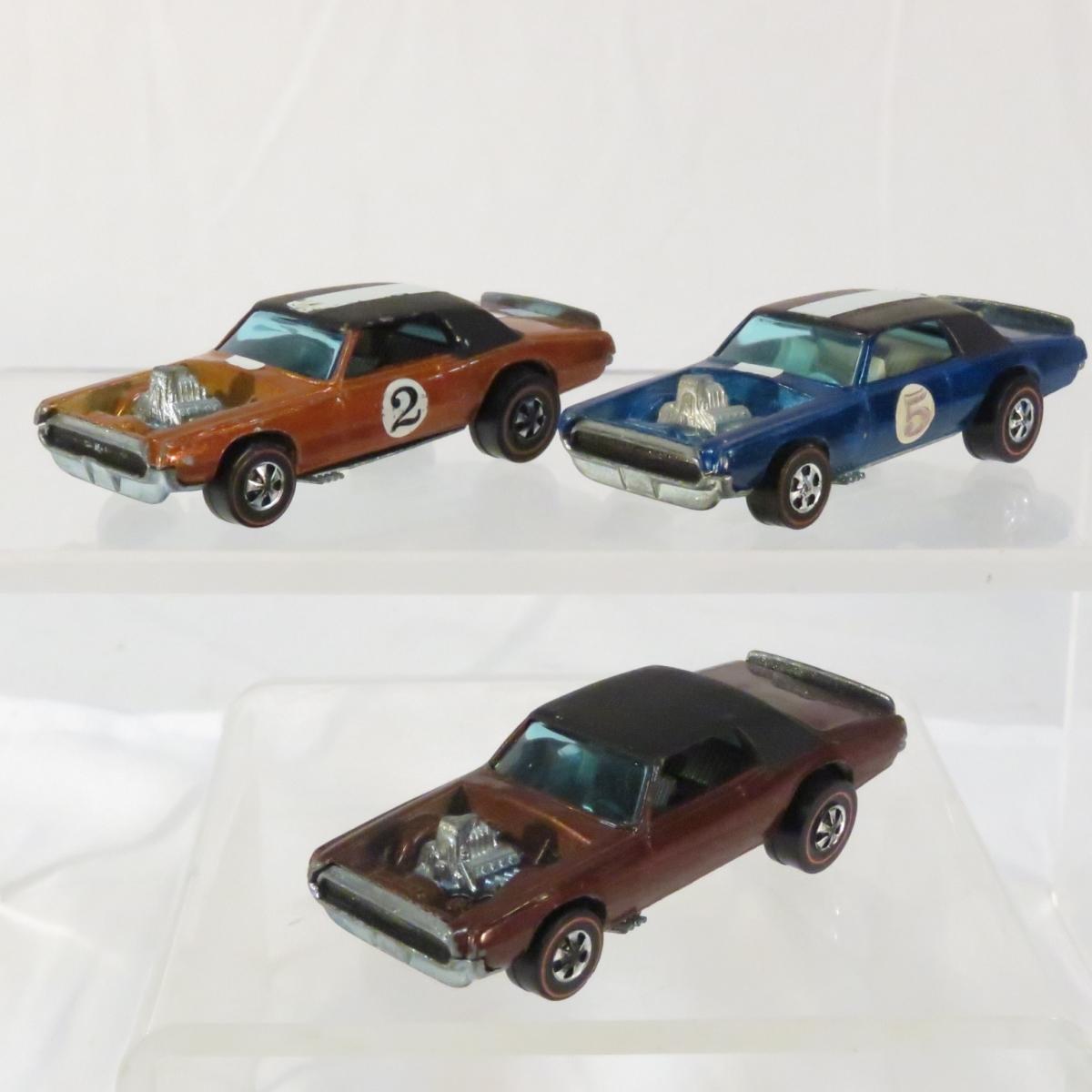 3 Hot Wheels Redlines 1969 TNT-Bird