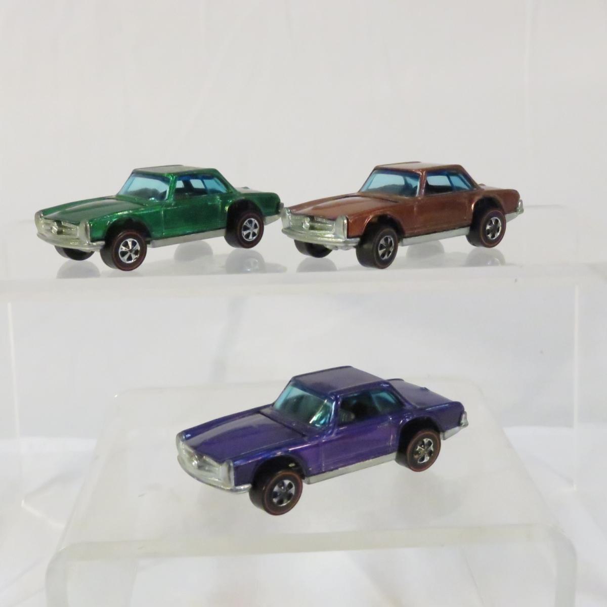 3 Hot Wheels Redlines Mercedes Benz 280 SL