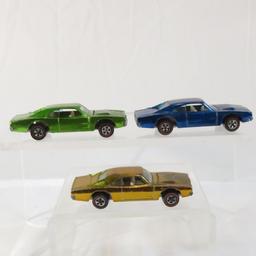 3 Hot Wheels Redlines 1968 Custom Dodge Charger
