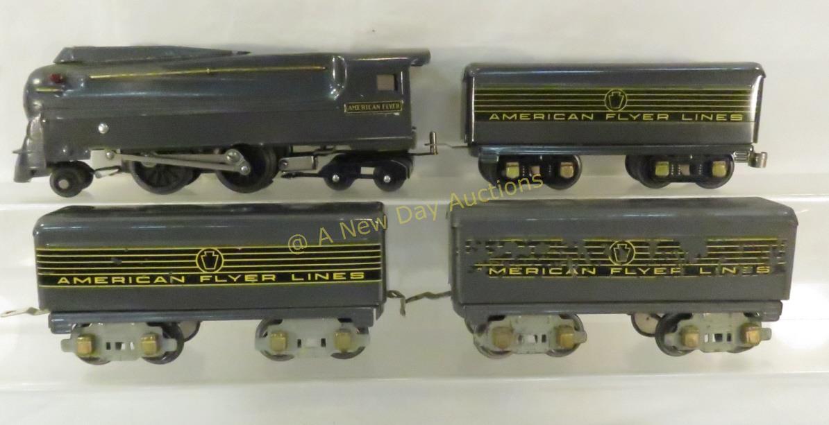 Pre-war American Flyer Grey Torpedo O gauge set