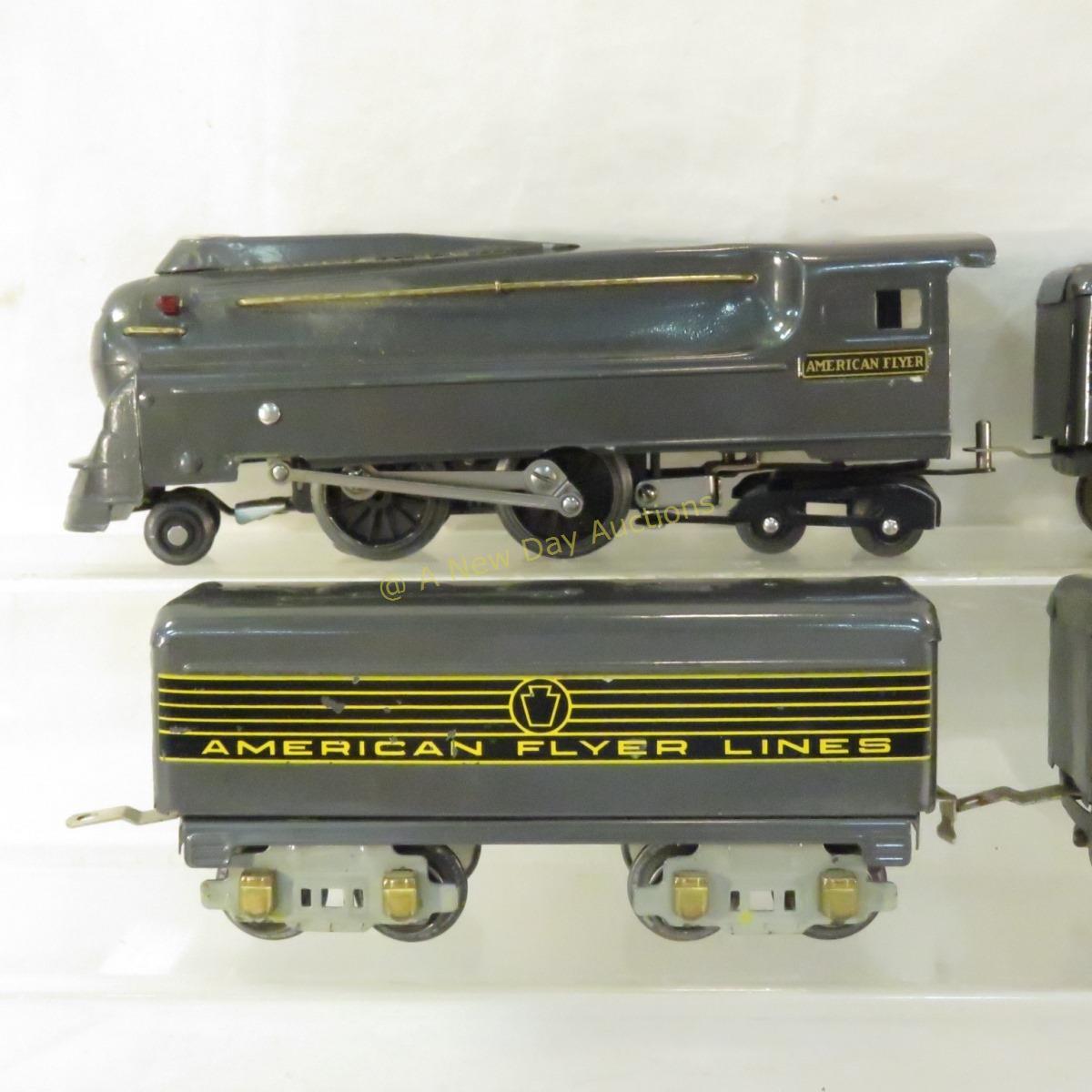 Pre-war American Flyer Grey Torpedo O gauge set