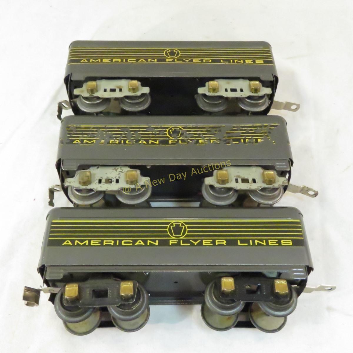 Pre-war American Flyer Grey Torpedo O gauge set