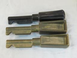 3 Locomotive reverse keys- 2 are brass