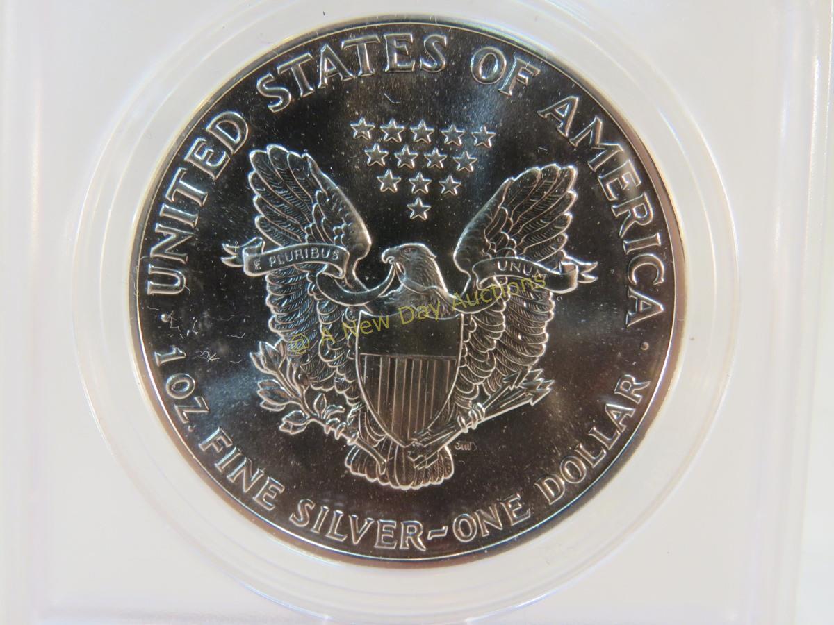 1989 $1 Silver Eagle ANACS Graded MS67